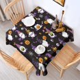 thumbnail image 2 of Halloween Gnome Witches with Spooky Elements Square Tablecloth,Waterproof Square Table Cover,Wipeable Spillproof Washable Table Cover for Home Kitchen Party Decor 42"X42"(107x107cm), 2 of 6
