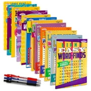 VARIETY SAVINGS 12-Pack 1000+ Large WordSearch Puzzle Books for Adults, Aging Seniors Brain Stimulation Giant Print Words Activity Books (Variety Pack Bulk), Paperback - 8x10