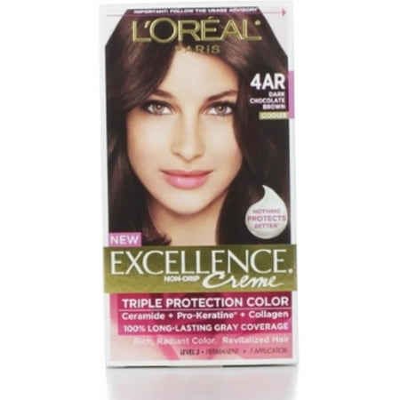 L'Oreal Paris Excellence Creme Triple Protection Hair Color, Dark Chocolate Brown [G15] 1 (Best Chocolate Hair Color)