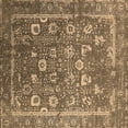 thumbnail image 1 of Ahgly Company Indoor Square Oriental Brown Industrial Area Rugs, 6' Square, 1 of 4