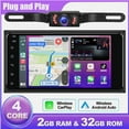 thumbnail image 2 of Molaner 7" Double Din Touch Screen Car Radio for Toyota 4Runner 1990-2009 Android 15 Fit for Wireless Carplay & Android Auto with DSP WiFi GPS Navigation Bluetooth SWC, 2+32G, 2 of 8