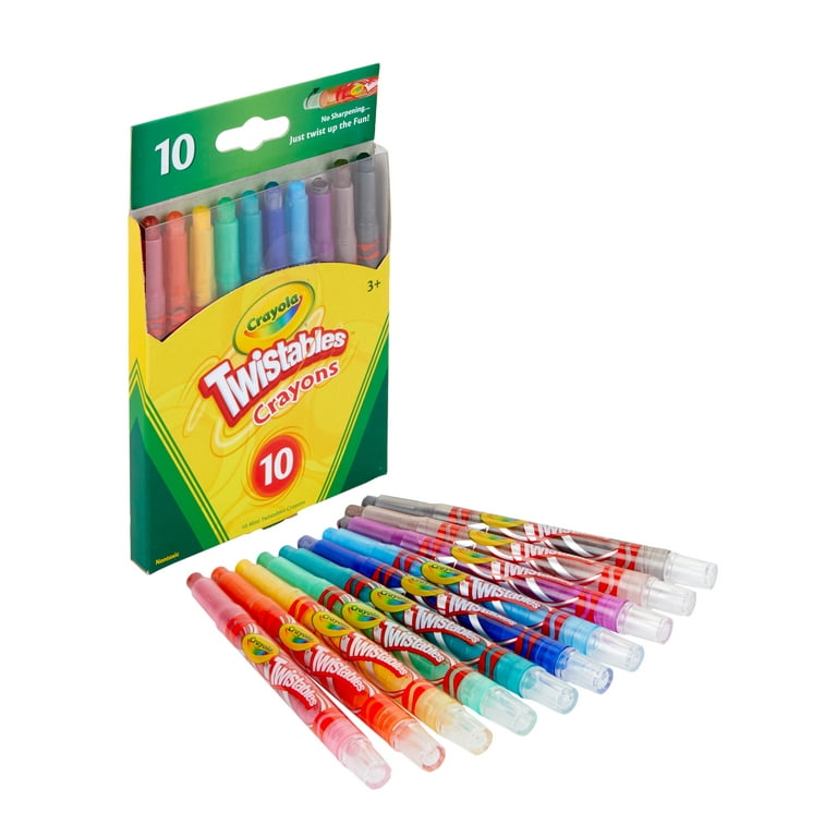 Crayola Fun Effects Mini Twistables Crayons, 24ct, Gift for Kids