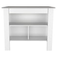 thumbnail image 3 of White Marble Kitchen Island / Ample Storage for Kitchen Organization, 3 of 3