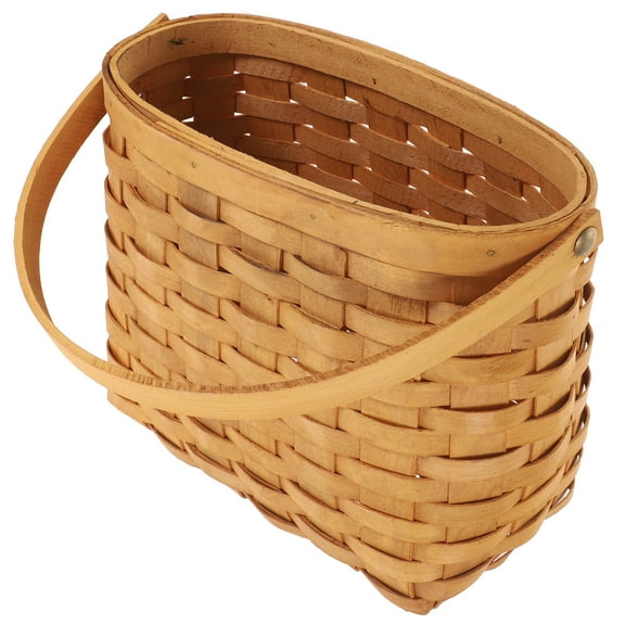 Worgeous Decorative Doll House Flower Basket Woven Basket 28.00X20.00X12.00CM Brown