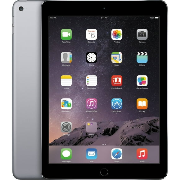 Refurbished Apple iPad Air 2nd Gen 128GB Wi-Fi 9.7" Retina Tablet PC (Space Gray) - MGTX2LL/A (Refurbished)