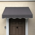 thumbnail image 2 of Awntech 3.38 Ft San Francisco Closed-Sided Fixed Awning Canopy (40.5in x 16in x 30in), Gunmetal, 2 of 4