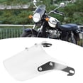 thumbnail image 4 of Motorcycle Windshield  Motorcycle Wind Deflector  Windscreen Windscreen Wind Deflector Motorcycle Suits 5-7" Round Headlights Windshield For YAMAHAWhite, 4 of 8