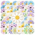thumbnail image 3 of 35pcs-70pcs Floral Stickers Daisy Stationery Stickers Colorful Nature Kids Stickers for Suitcase Laptop Notebooks, 3 of 9
