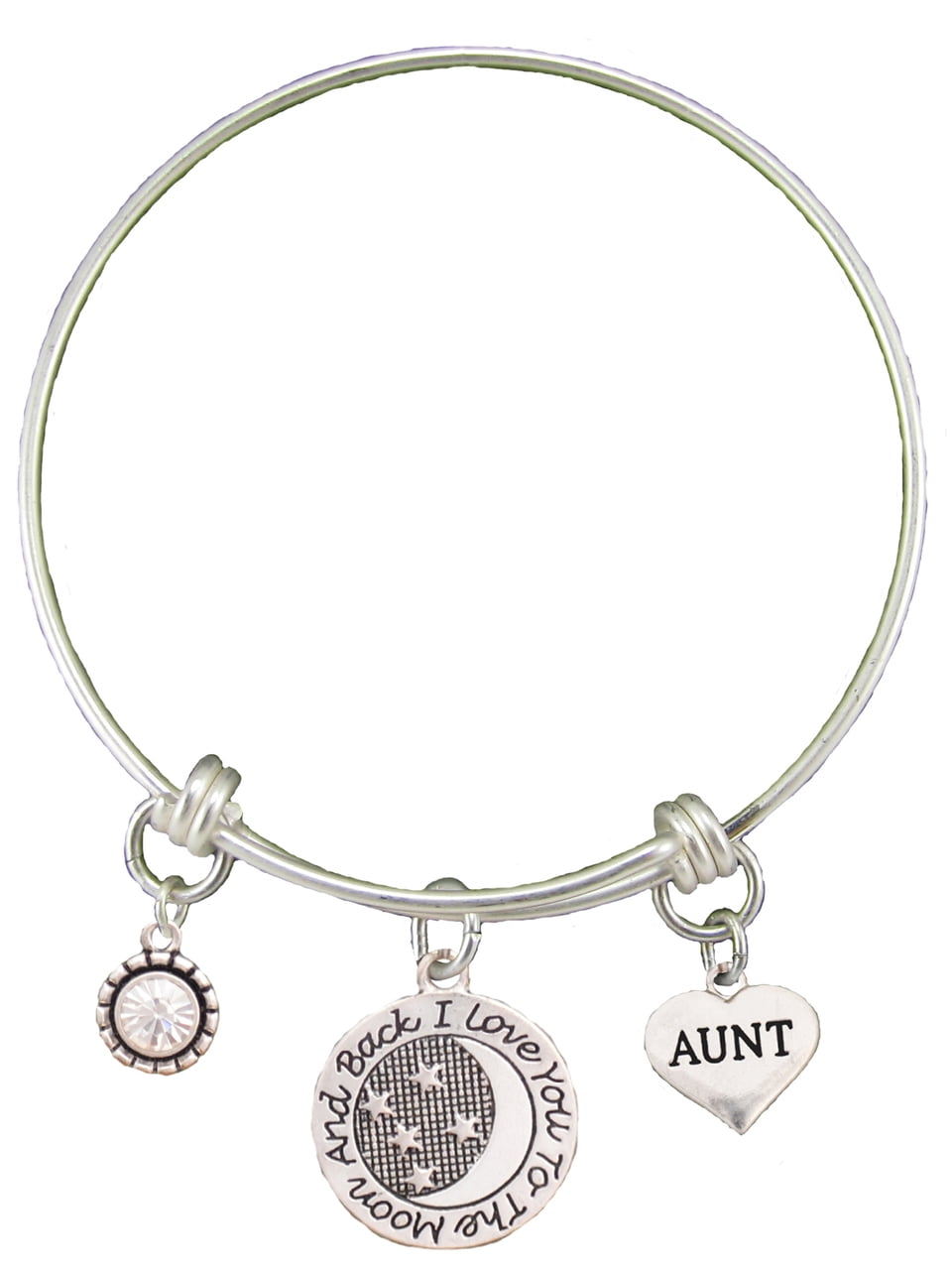 Aunt Love You To The Moon Silver Wire Adjustable Bracelet Jewelry Walmart Com Walmart Com Aunt Love You To The Moon Silver Wire Adjustable Bracelet Jewelry Walmart Com Walmart Com