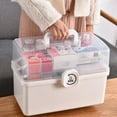 thumbnail image 6 of Meggemo Home First Aid Kit Large Capacity Portable Medical Box Handheld Emergency Kit for Family Medicine Storage Home Travel Camping, 6 of 6
