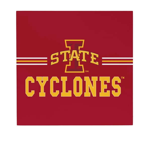 Iowa State Cyclones 12" x 12" Wood Wall Sign