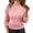 Pink, variant on Women's Turtleneck Fleece Lined Sweater, Thickened Plush Inner Thermal Top, Large Size Winter Warm Pullover, Cozy High Neck Knit Blouse, Cold Weather Casual Sweater, Plus Size Comfort Wear Beige L