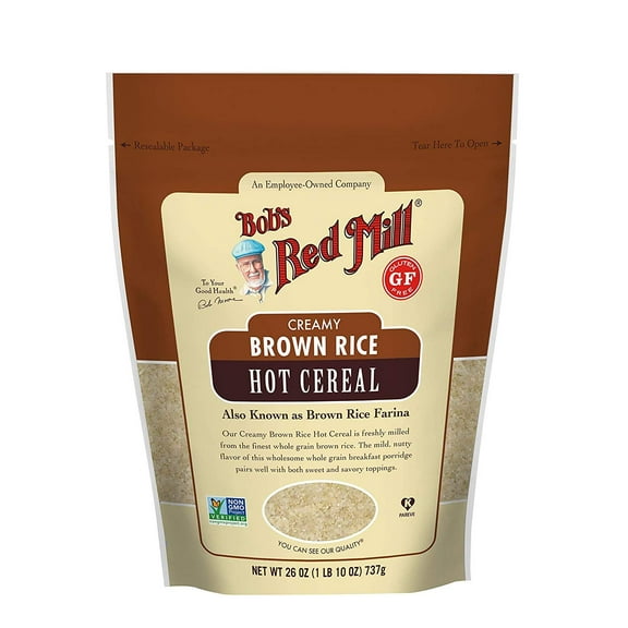 Deliciously Nutritious: Bob's Red Mill Creamy Rice Farina Hot Cereal, Brown - 26 Oz (Pack Of 2)