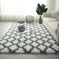 thumbnail image 4 of Fluffy Bedroom Rug Shaggy Geometric Design Area Rug For Room Kids Living Room Home Decor Floor Carpet, 4 of 11