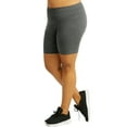 thumbnail image 3 of LAVRA Womens Regular &Plusr Size Shorts Athletic Bike Cotton Short Yoga Bottoms, 3 of 4