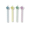 "Club Pack of 96 Multicolored Pastel Flower Shaped Decorative Birthday Party Candles 2"""