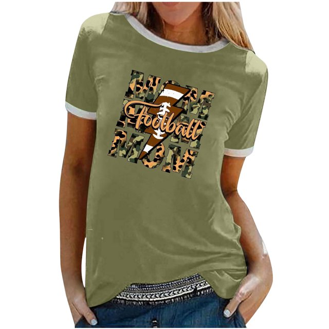 Elegante blusa de manga corta con cuello redondo y manga abullonada para mujer OAVQHLG3B Store lin121212
