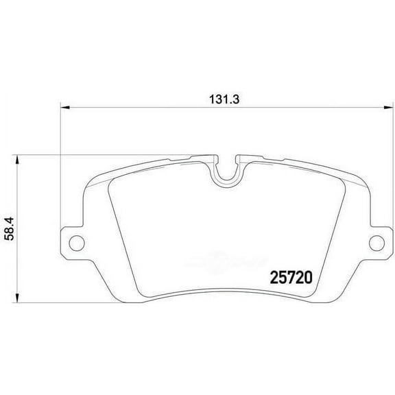 Hella 355020361 OEM - OE Formulated Friction Material