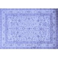 thumbnail image 1 of Ahgly Company Machine Washable Indoor Rectangle Persian Blue Traditional Area Rugs, 5' x 8', 1 of 4
