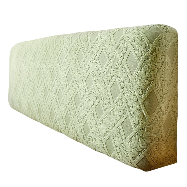 Cateissary Funda de cabecera de poliéster suave en tejido elástico, funda antipelusas para cabecera de cama, funda elástica Juegos de cama verde 120cm de altura 50-60cm