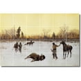 thumbnail image 1 of Ceramic Tile Mural-Henry Farny Flowers Floor Tile Mural 21. 36" w x 24" h using (24) 6 x 6 ceramic tiles, 1 of 3