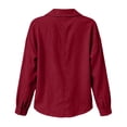 thumbnail image 5 of Admvng Womens Tops Button Shirts Blouse Long Sleeve Casual Work Cute Blouses, 5 of 5