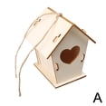thumbnail image 5 of NOVELAR DIY Wood Birdhouse, 4.53 Inches Tall with Rustic Finish, Customizable Home for Small Birds, Enhances Natural Garden Aesthetic, 5 of 7