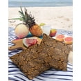 thumbnail image 3 of Pack of 2 Outdoor Pillow Covers, Indian Tribe Tiger Print Waterproof Square Throw Pillowcase Cushion Decorative Pillow Covers for Couch Patio Tent, 26x26 in, 3 of 6