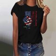 thumbnail image 1 of Mareep T-shirt Femme P-3TG Longueur Épaule T-shirt à Manches Courtes Col Rond Imprimé Lettre, 1 of 4
