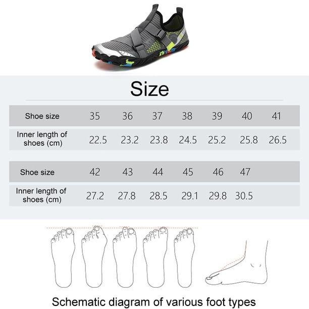 Zapatos De Agua Para Nadar Aqua Shoes Zapatillas de buceo transpirables Zapatos de agua resistentes al desgaste para senderismo en el lago Sywqhk Para Estrenar