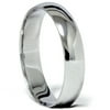 5mm Plain Polished Platinum Comfort Wedding Ring