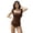 Coffee Womens One-Piece Swimsuits, variant on BSDJILFG Juniors Cute Swimwear One Piece Ruffled Sleeve Full Coverage Push Up Slimming Bathing Suit