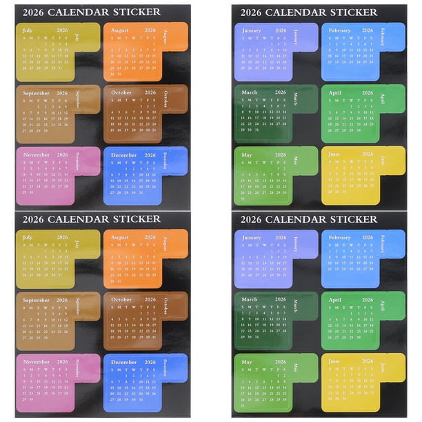 Juego de 2 pegatinas autoadhesivas para agendas, cuadernos, agendas y organizadores de oficina.