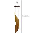 thumbnail image 3 of Viento de madera para colgar en la pared inspirador de campana de tubos (tubo de oro de caoba), 3 of 3