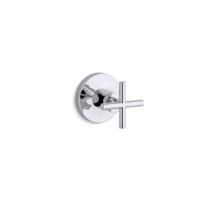 Kohler K-T14490-3-CP Purist Valve Trim with Cross Handle & Volume Control Valve