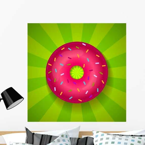 Donut Wall Mural by Wallmonkeys Peel and Stick Graphic (36 in H x 36 in W) WM280675