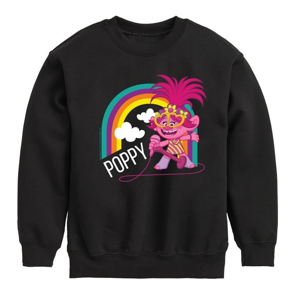 Trolls - Poppy Singing - Toddler & Youth Crewneck Fleece Sweatshirt