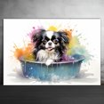 thumbnail image 2 of Japanese Chin Dog Canvas Bathroom Décor - Unique Bath Wall Decor - Modern Canvas Bathroom Wall Art - Room Decor - Bathroom Decorations - Restroom Sign - Wall decor living room, 2 of 4