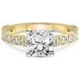 thumbnail image 3 of 2 Carat IGI Certified Radiant Shape Lab Grown Diamond Engagement Ring | 14K Yellow Gold | Cheryl Side Stone Lab Diamond Ring | FG-VS1-VS2 Quality Friendly Diamonds, 3 of 5