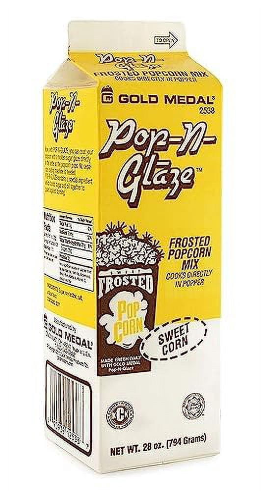 Dana Market (Pack of 3) Glaze POP Popcorn Flavoring - 3 Different Flavors: Red Cinnamon, Sweet Corn and Grape Purple - 28 Oz. Carton