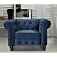 thumbnail image 2 of Uspridefurniture Fender 3 Pcs Living Room Set, Chair Coveseat Sofa,Blue, 2 of 6