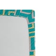 thumbnail image 2 of Ambesonne Turquoise Fitted Sheet, Art Deco Square Lines, Queen Size, Turquoise Yellow, 2 of 2