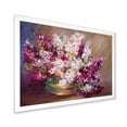 thumbnail image 2 of Designart 'Bouquet Of Still Life Lilacs ' Traditional Framed Art Print, 2 of 4