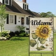 thumbnail image 4 of Spring Summer Sunflower Garden Flag 28x40 Inch Double Side for Outdoor Courtyard Garden Decor Flowers Welcome Holiday Flag for Outside Decoration, 4 of 6