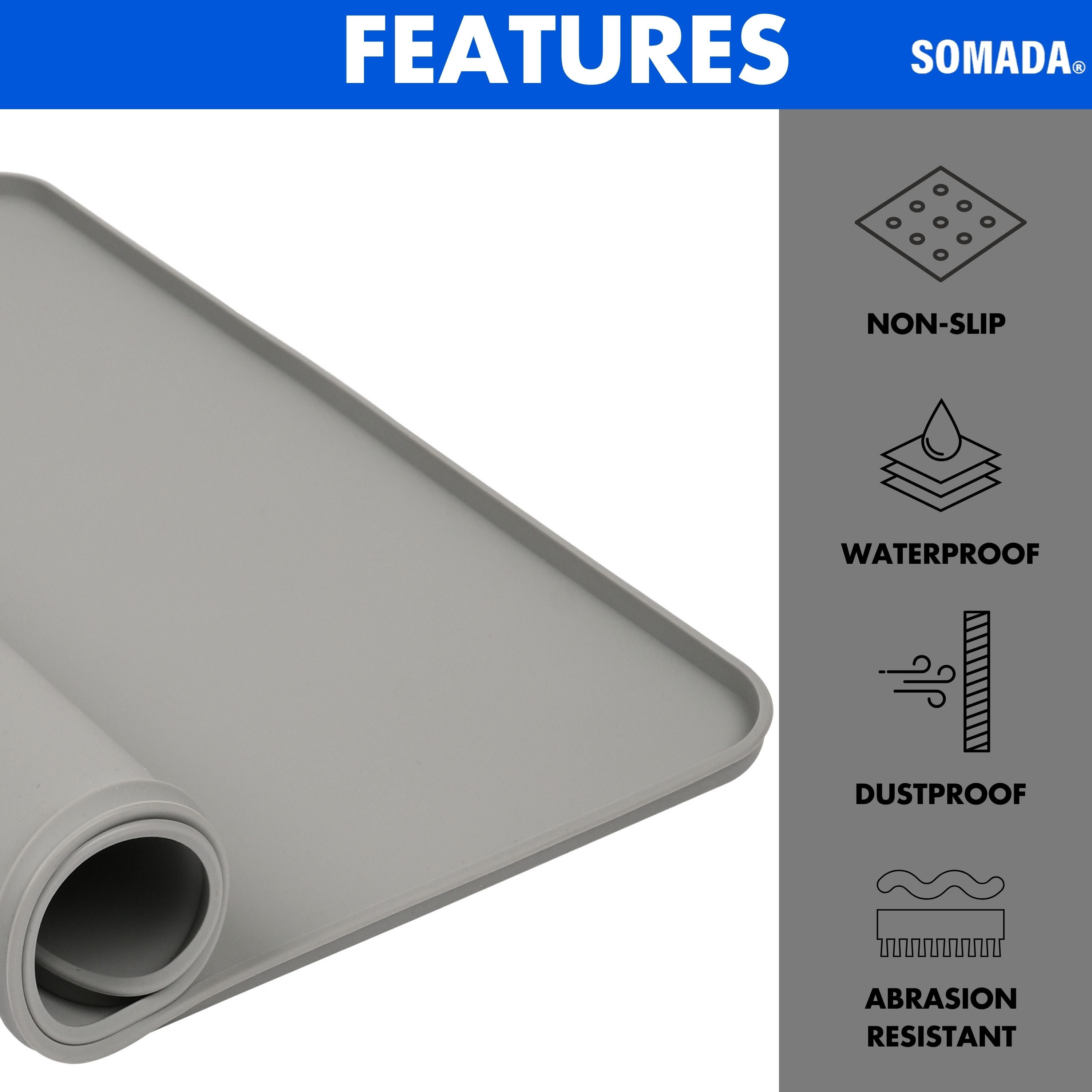 SOMADA Silicone Washer & Dryer Protector Mat 24"x20"