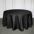 thumbnail image 3 of Efavormart 120" Black Accordion Crinkle Taffeta Rectangular Table Cover - Perfect for Wedding Ceremonies, Party Dacorations, Upscale Occasions, Birthday Celebrations, and Any Special Event, 3 of 11