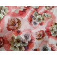 thumbnail image 4 of oneOone Silk Tabby Dark Peach Orange Fabric Flower Watercolor Fabric For Sewing Printed Craft Fabric By The Yard 42 Inch Wide, 4 of 4