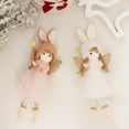 thumbnail image 4 of CSCHome Cute Angel Ornaments Christmas Angel Doll Hanging Plush Decorations Baby Doll Christmas Tree Ornaments Daily Decor(White), 4 of 5