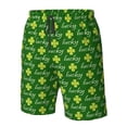 thumbnail image 4 of Logiee Happy St. Patrick's Day Print Mens Swim Trunks Quick Dry Board Shorts,Breathable Hawaii Beach Shorts Swimwear Bathing Suits-Medium, 4 of 6
