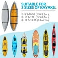 thumbnail image 6 of Seapisode 600D Kayak Cover,Heavy Duty Tear Resistant Canoe Cover, Waterproof & UV-Proof Trailerable Kayak Covers for Outdoor and Indoor Storage(Fits 12.3-13.5ft）Gray, 6 of 7